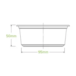 360ml Clear Unbranded BioBowl