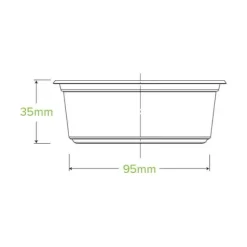 240ml Clear Unbranded BioBowl