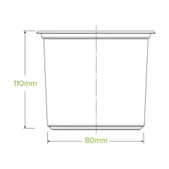 700ml Clear Unbranded BioBowl