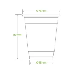250ml Clear Unbranded BioCup
