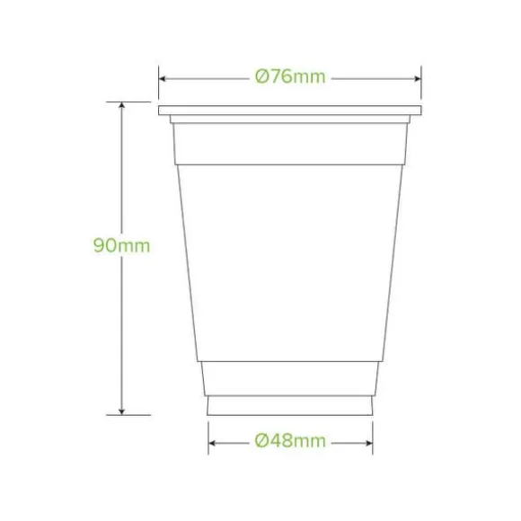 250ml Clear Unbranded BioCup