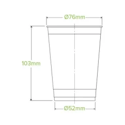 280ml Clear Unbranded BioCup