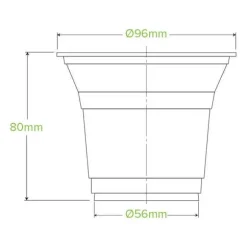 300ml Clear Unbranded BioCup
