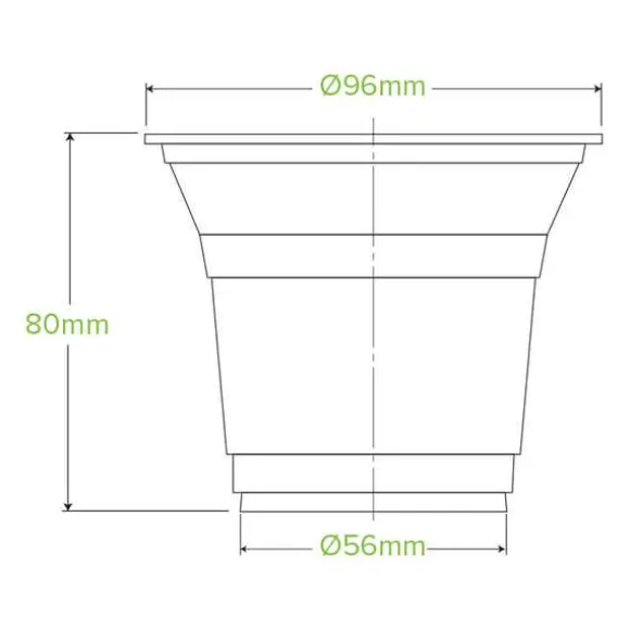 300ml Clear Unbranded BioCup