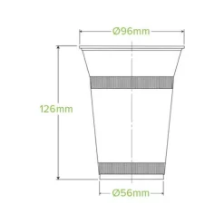 500ml Clear Unbranded BioCup