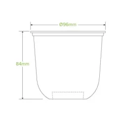 360ml Clear Unbranded Tumbler Biocup