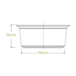 700ml Clear Wide BioBowl