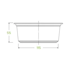 600ml Clear Wide BioBowl