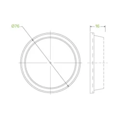 60-280ml Dome No Hole Clear BioCup Lid