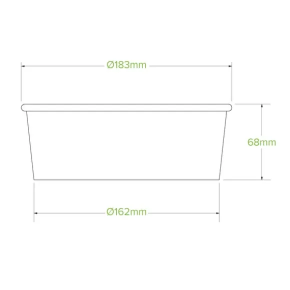 1,300ml Extra Large Kraft BioBowl