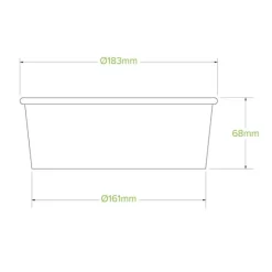 1,300ml Extra Large White BioBowl