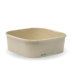 1,000ml Kraft BioBoard Square Takeaway Base