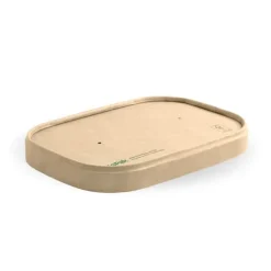 500-1,000ml Kraft Paper BioBoard Takeaway Lid