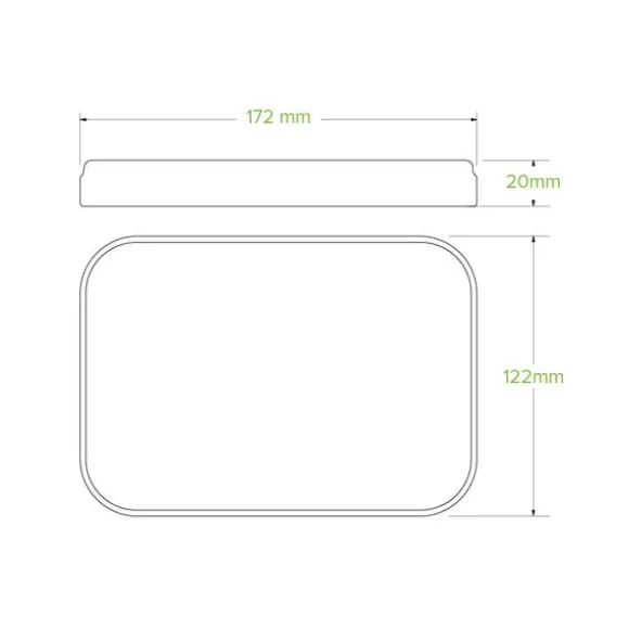 500-1,000ml Kraft Paper BioBoard Takeaway Lid