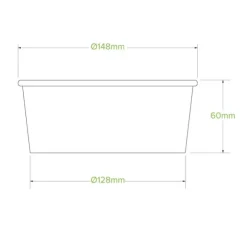 750ml Medium White BioBowl