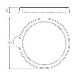 60ml PLA Sauce BioCup Lid