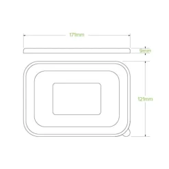 500-1,000ml PP BioBoard Takeaway Lid