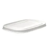 500-1,000ml White Plant Fibre Takeaway Lid