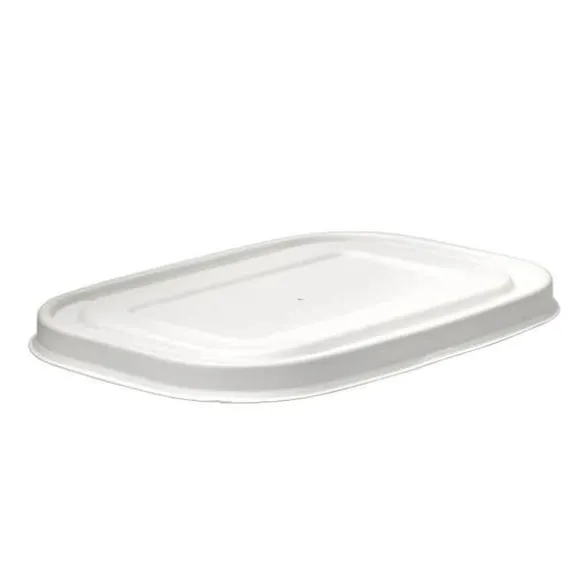 500-1,000ml White Plant Fibre Takeaway Lid