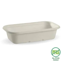 1,000ml White Plant Fibre Takeaway Base