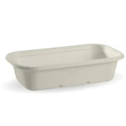 1,000ml White Plant Fibre Takeaway Base