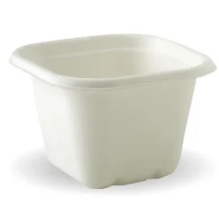 630ml White Plant Fibre Takeaway Base