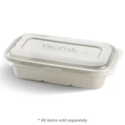 1,000ml White Plant Fibre Takeaway Base