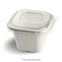 630ml White Plant Fibre Takeaway Base
