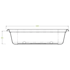 1,000ml White Plant Fibre Takeaway Base
