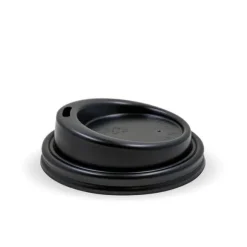 63mm / 4oz Black PS Sipper BioCup Lid