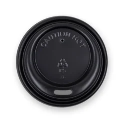 63mm / 4oz Black PS Sipper BioCup Lid