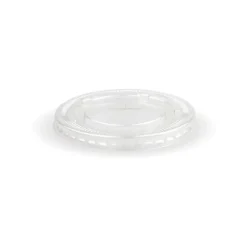 90mm Clear PET Flat Cold Paper BioCup Lid