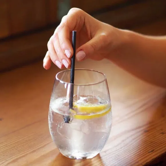 4.5mm Cocktail Black BioStraw
