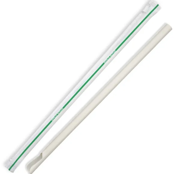 8mm Individually Wrapped Spoon Straw