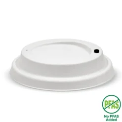 90mm Large White Plant Fibre BioCup Lid