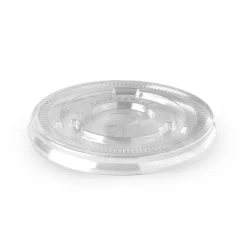 90mm PLA Clear Flat Cold Paper BioCup Lid