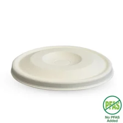 90mm Plant Fibre Flat Cold Paper BioCup Lid