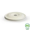 80mm Plant Fibre Flat Cold Paper BioCup Lid