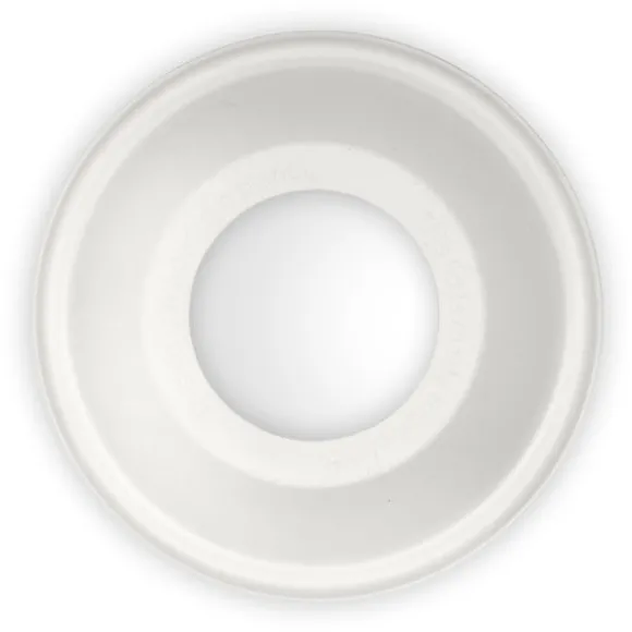 105mm Plant Fibre Wide Hole Dome Cold Paper BioCup Lid