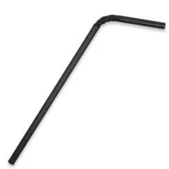 6mm Regular Black Bendy BioStraw