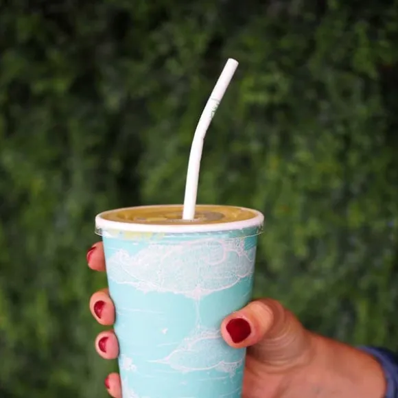 6mm Regular White Bendy BioStraw