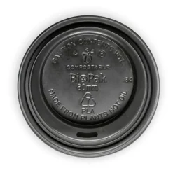 80mm Small Black PLA BioCup Lid