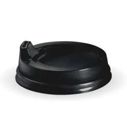 80mm Small Black PS Sipper BioCup Lid