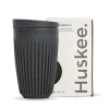 12oz Charcoal HuskeeCup & Lid (x12)
