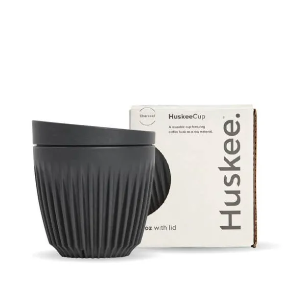 6oz Charcoal HuskeeCup & Lid (x12)