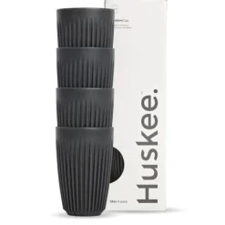 12oz Charcoal HuskeeCup 4-Pack (x12)