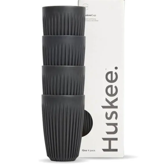 12oz Charcoal HuskeeCup 4-Pack (x12)