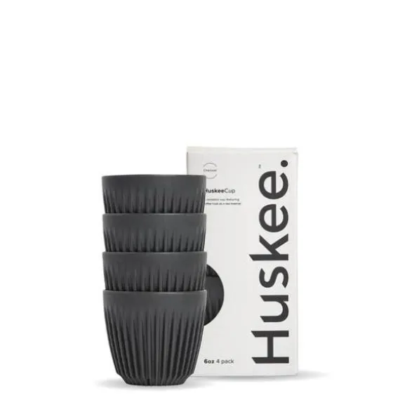 6oz Charcoal HuskeeCup 4-Pack (x12)