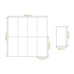 2-Ply 1/8 Fold Natural Dinner BioNapkin