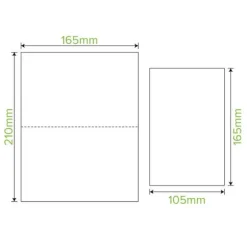 Single Saver 2-Ply Quilted Natural BioDispenser Napkin